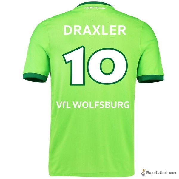 Camiseta VfL Wolfsburgo Replica Primera Ropa Draxler 2016/17 Verde